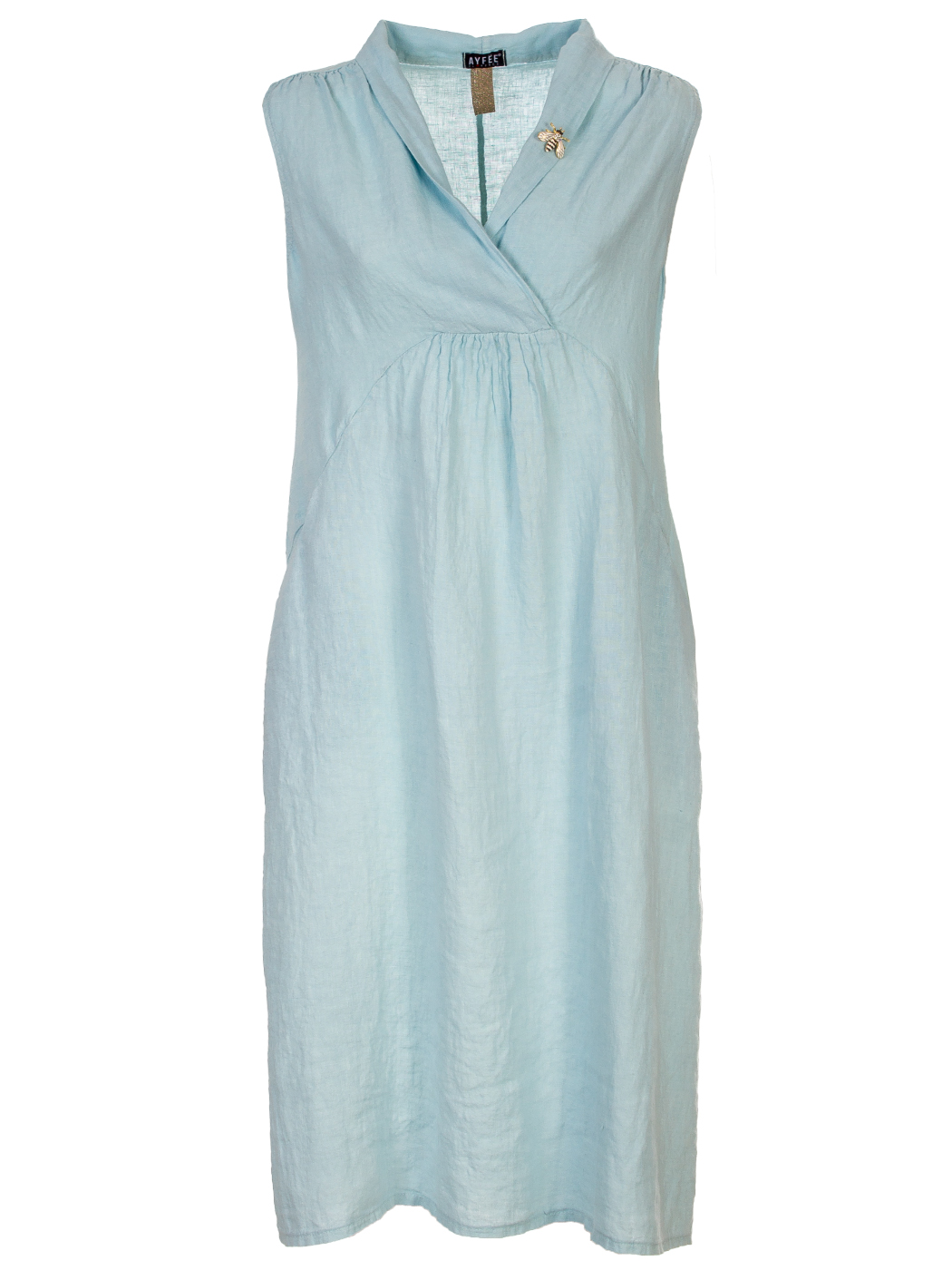 ABITO SENZA MANICA SCOLLO V , 3TG - LIGHT BLUE